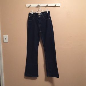 Girls GAP Dk Blue Stretch Flare jean SZ 16 slim